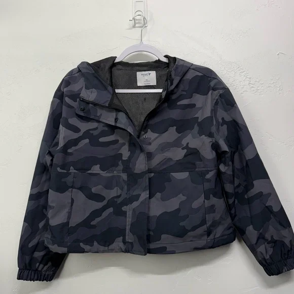 Old Navy Women’s XS Gray Camo Spring Jacket - Picture 1 of 3